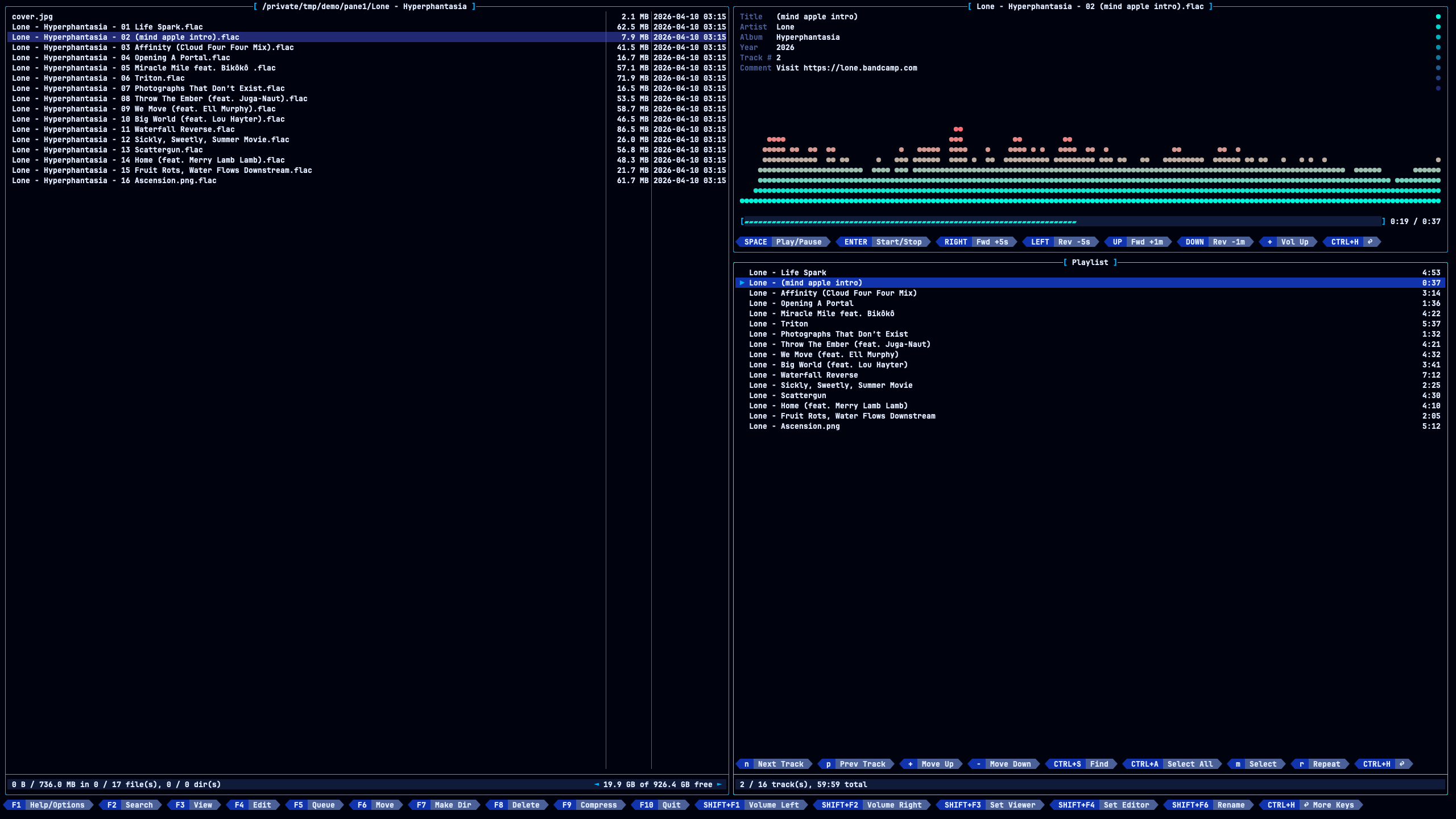 Gusco Audio Player screenshot