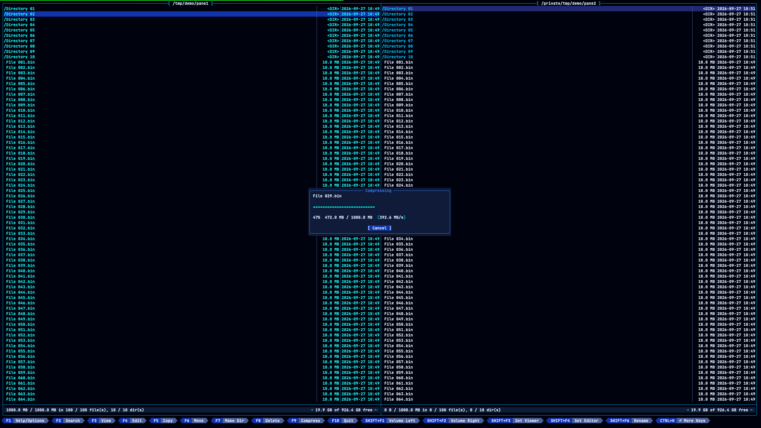 Gusco File Manager Screenshot